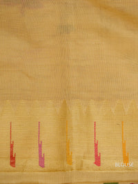 Handwoven Banarasi Real Zari Gold Katan Silk Meenakari Jaal Saree