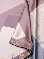 Multicolor Satin Crepe Geometrical Saree