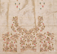Peach Zardozi Organza Saree