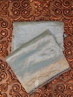 Handwoven Mint Green Tissue Silk Embellished Saree