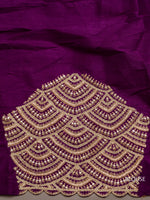 Handwoven Golden Yellow Tissue Silk Saree