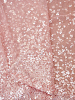 Light Pink Net Embellished Saree