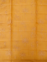 Handwoven Pure Organza Silk Mellow Yellow Suit Set