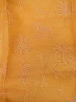 Handwoven Pure Organza Silk Mellow Yellow Suit Set