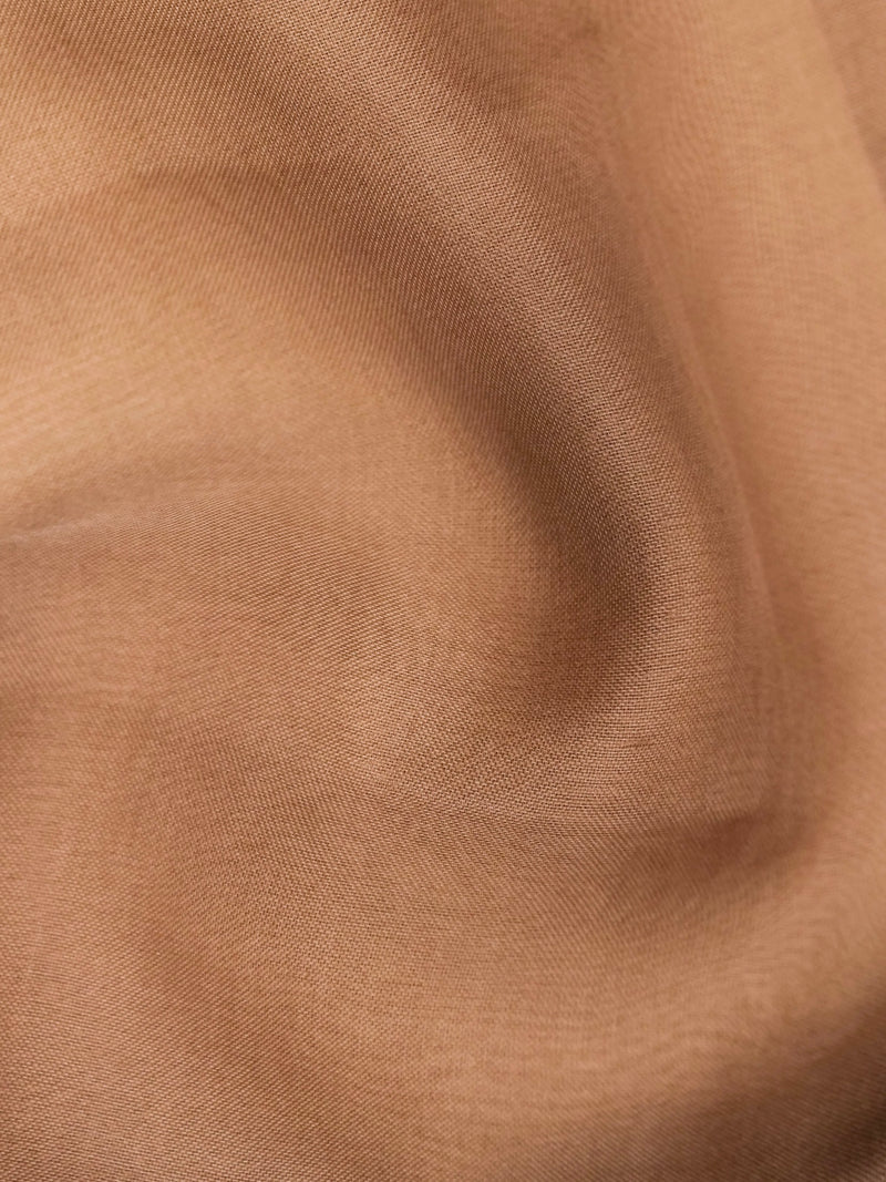 Handwoven Pure Organza Silk Tan Brown Suit Set