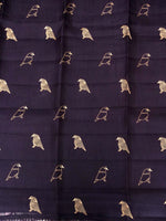 Handwoven Katan Silk Ink Blue Suit Set