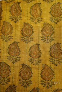 Handwoven Muslin Silk Light Green Suit Set