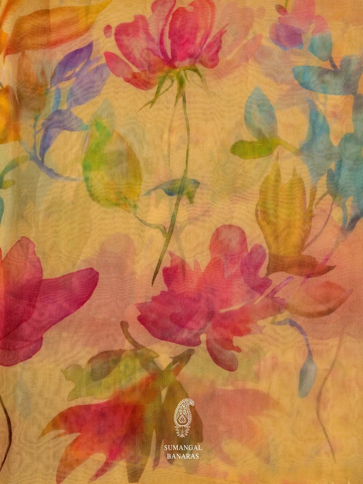 Butterscotch Yellow Breezy Organza Saree