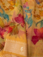 Butterscotch Yellow Breezy Organza Saree
