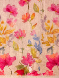 Powder Pink Breezy Organza Saree