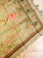 Breezy Organza Pista Green Suit Set