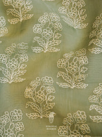 Breezy Organza Pista Green Suit Set