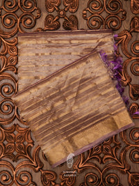 Handwoven Lavender Tissue Silk Saree