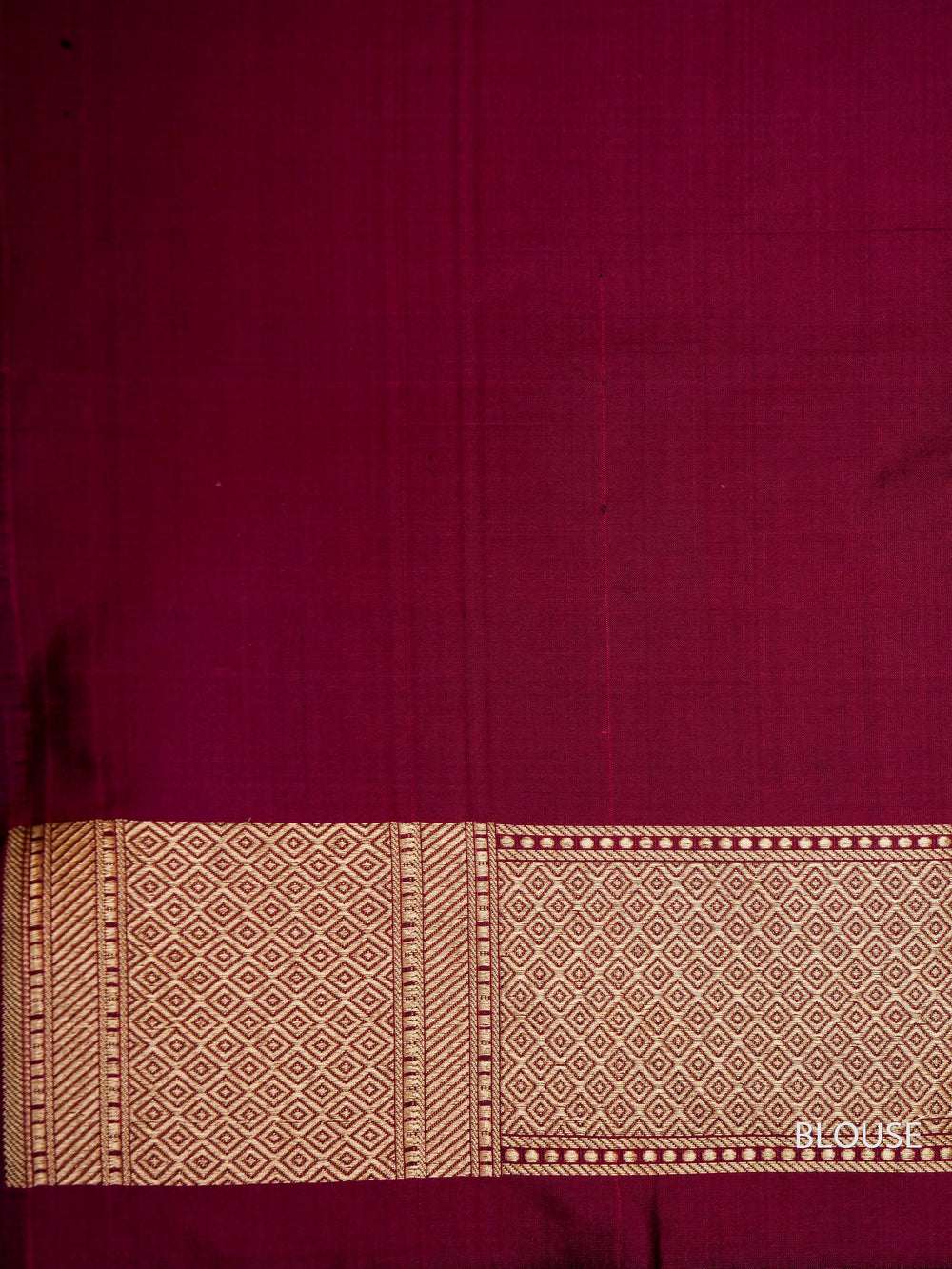 Handwoven Wine Purple Katan Silk Jangla Saree