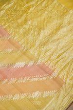 Handwoven Multicolor Leheriya Tussar Silk Saree