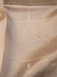 Handwoven Slate Grey Banarsi Katan Silk Saree
