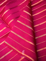 Handwoven  Hot Pink Banarsi Katan Silk Saree
