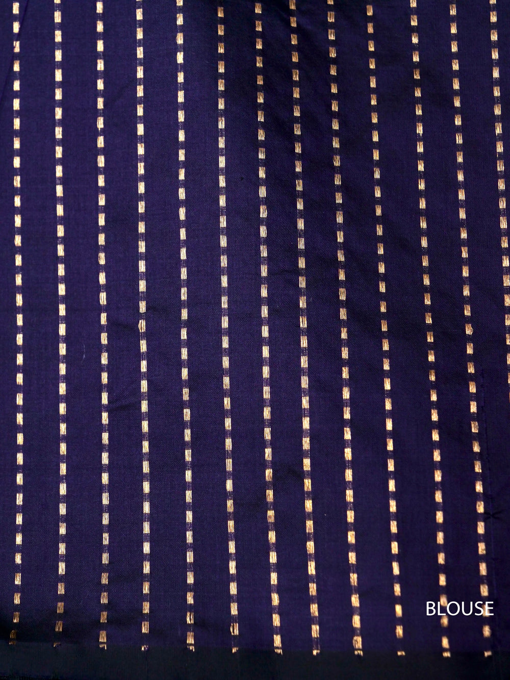 Handwoven Royal Blue Banarsi Katan Silk Saree