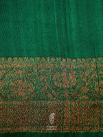 Handwoven Grape Wine Tussar silk Banarsi Saree
