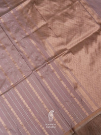 Handwoven Mauve Katan Silk Saree