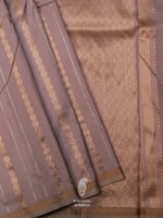 Handwoven Mauve Katan Silk Saree