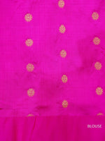 Handwoven Bright Yellow Katan Silk Saree