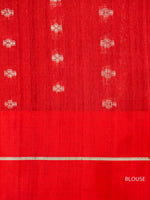 Handwoven Mustard Yellow Tussar Silk Saree