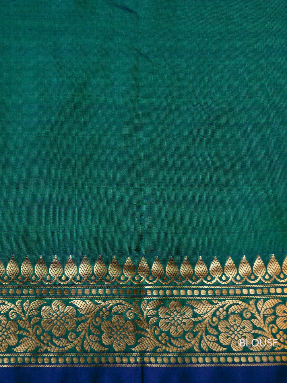 Handwoven Teal Green Banarasi Katan Silk Saree