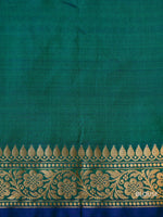 Handwoven Teal Green Banarasi Katan Silk Saree
