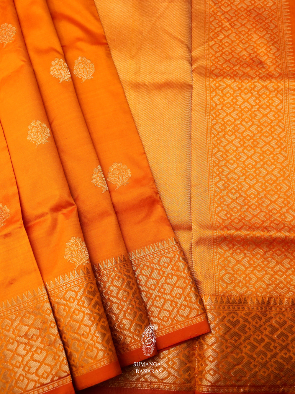Handwoven Haldi Yellow Banarasi Katan Silk Saree