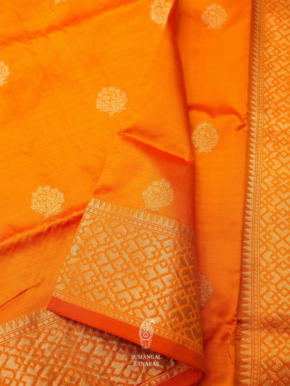 Handwoven Haldi Yellow Banarasi Katan Silk Saree