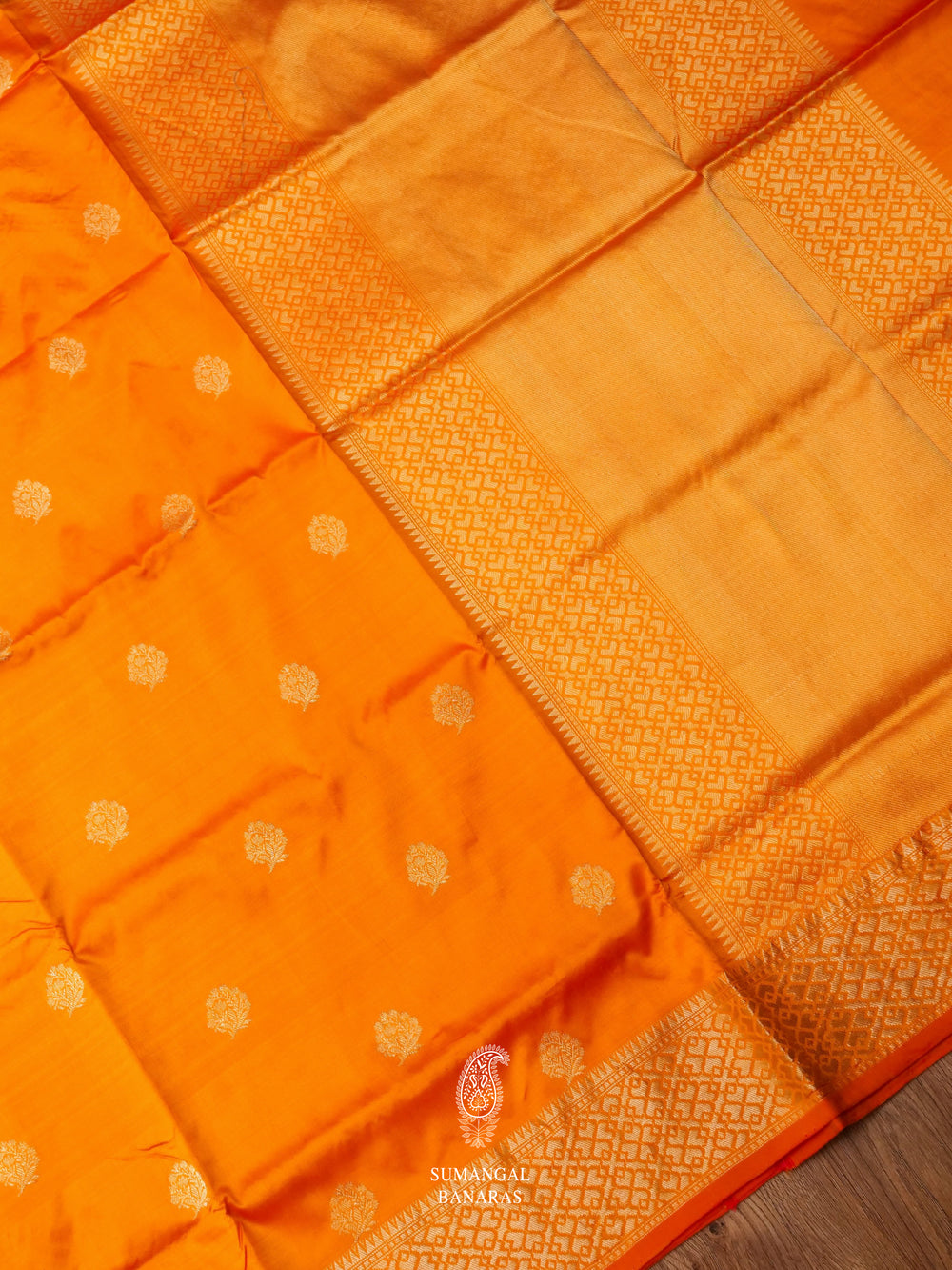Handwoven Haldi Yellow Banarasi Katan Silk Saree
