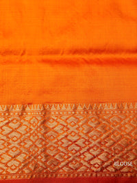 Handwoven Haldi Yellow Banarasi Katan Silk Saree