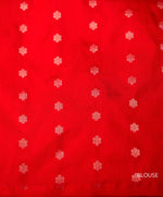 Handwoven Classic Red Katan Silk Saree