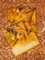 Mustard Yellow Breezy Organza Saree