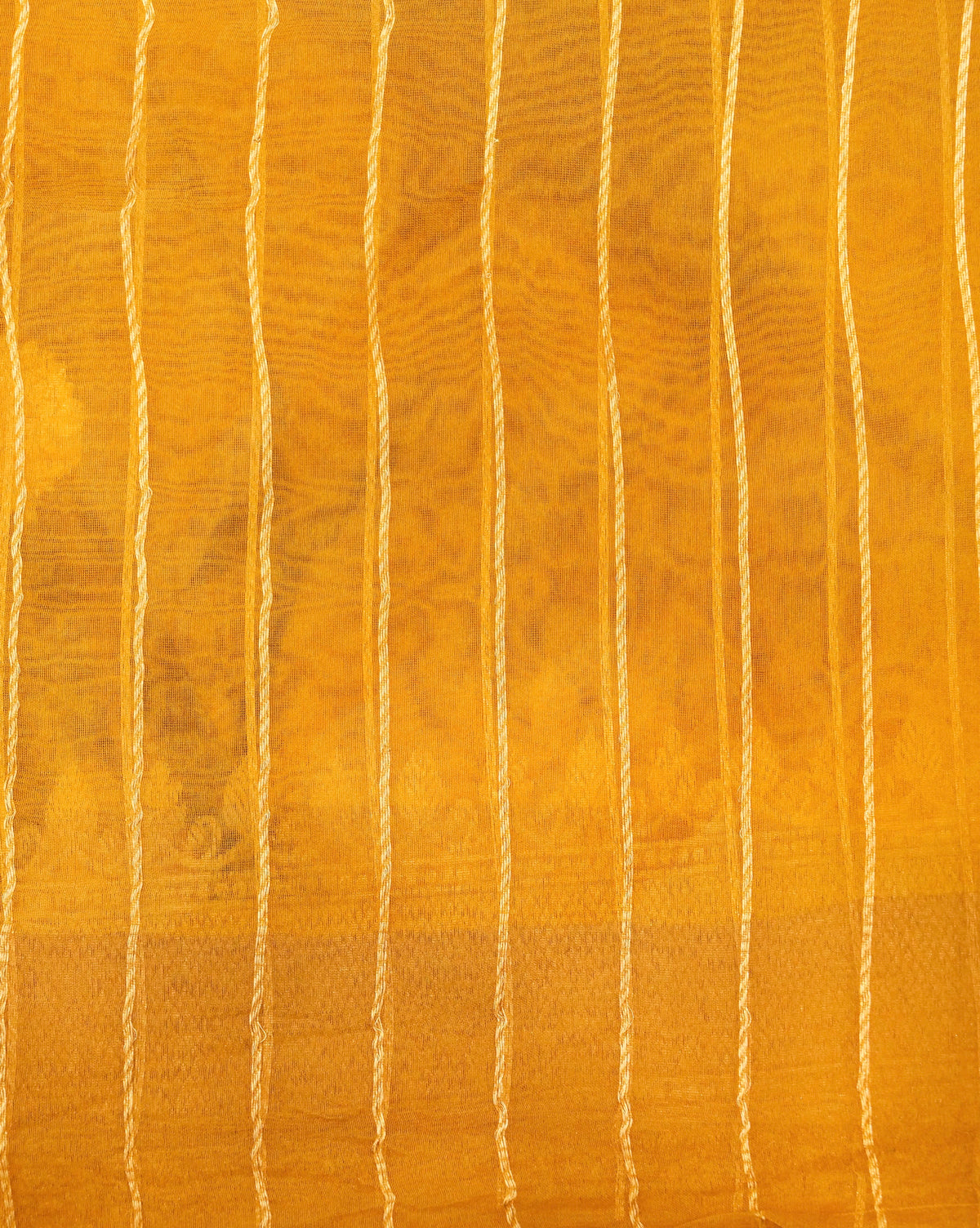 Mustard Yellow Breezy Organza Saree