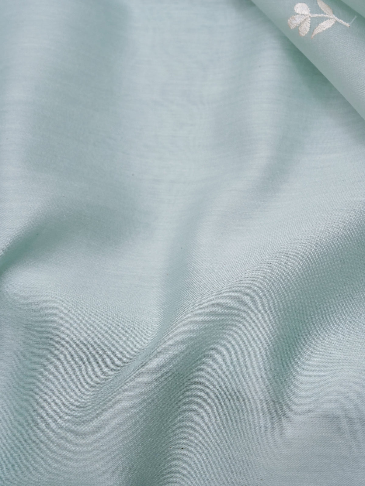 Handwoven Pure Kora Sky Blue Suit Set
