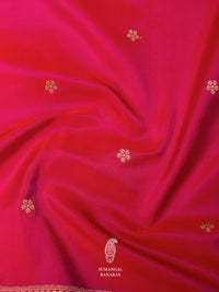 Handwoven Hot Pink Katan Silk Saree