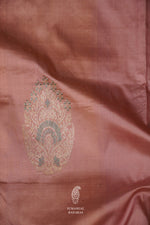 Handwoven Meenakari Pink Katan Silk Saree