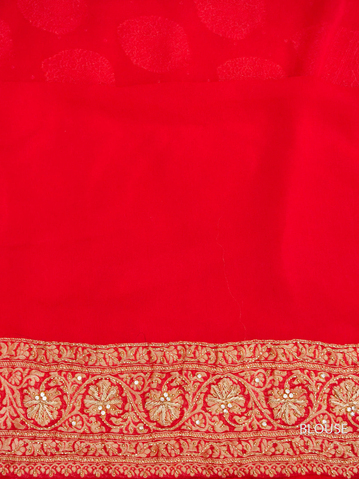Handloom Classic Red Georgette Saree