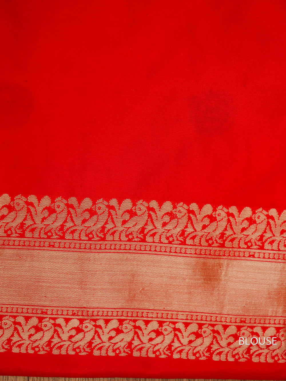 Handwoven Banarasi Shikargah Meenakari Classic Red Katan Silk Saree