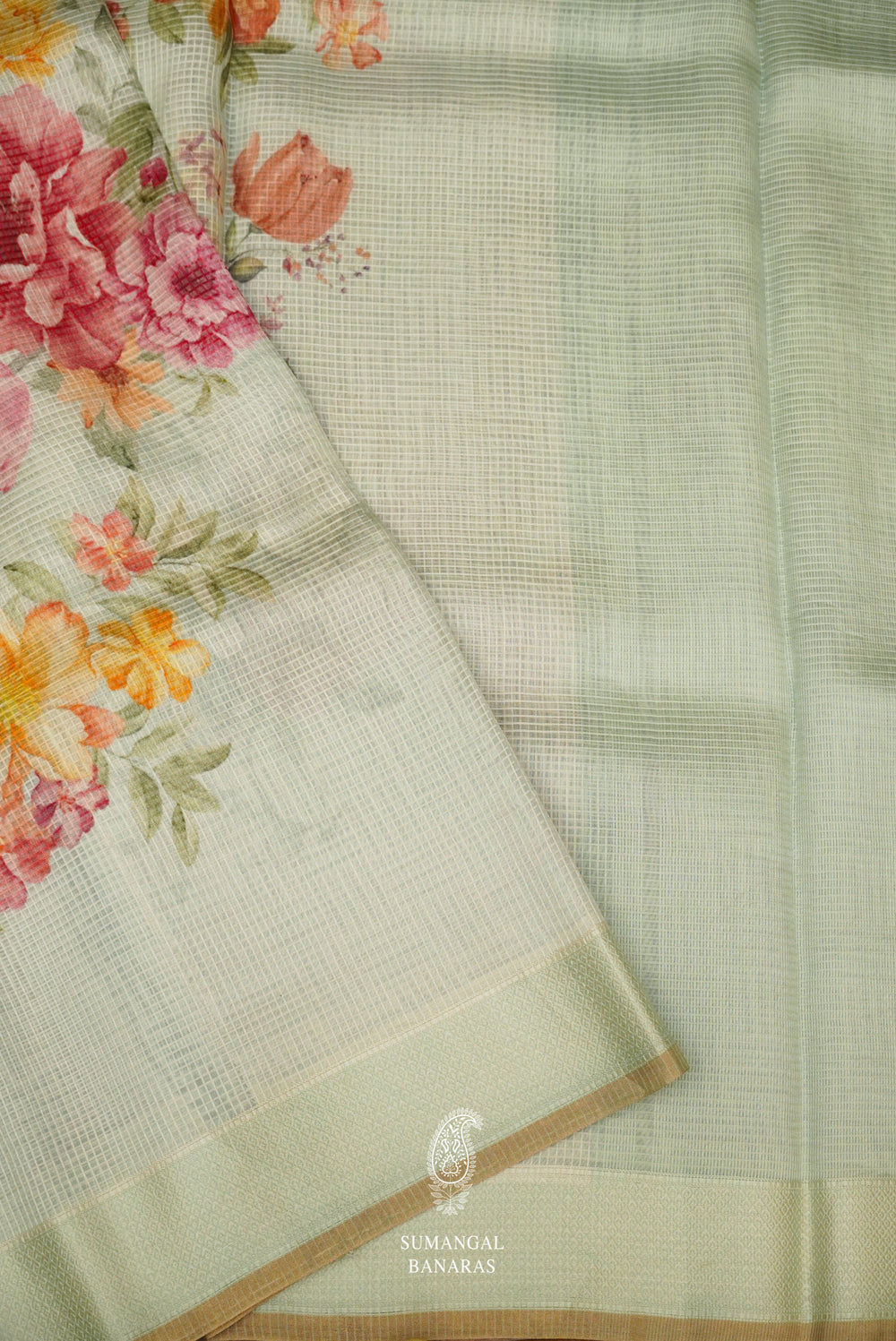 Powder Blue Breezy Organza Saree