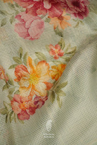 Powder Blue Breezy Organza Saree