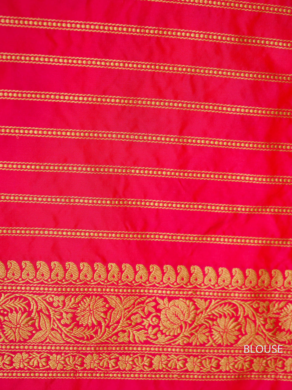 Handwoven Banarasi Meenakari Neon Peach Katan Silk Jaal Saree