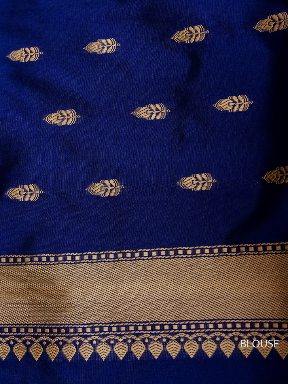 Handwoven Banarasi Kadwa Royal Blue Katan Silk Saree