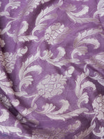 Handwoven Khaddi Georgette Lavdender Purple Suit Set