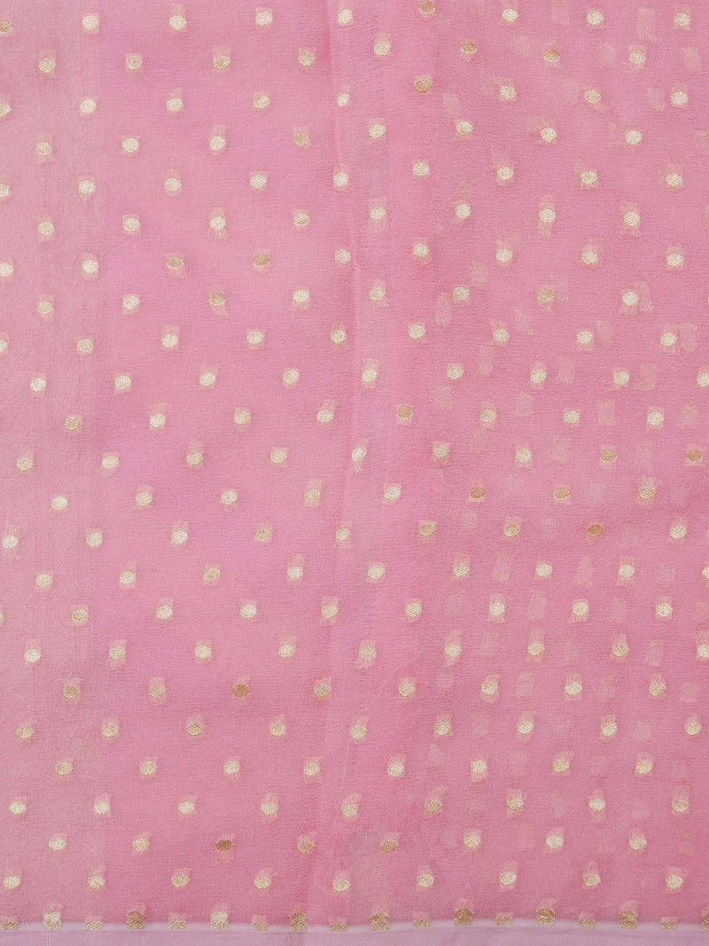 Handwoven Khaddi Georgette Mauve Pink Suit Set