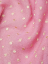 Handwoven Khaddi Georgette Mauve Pink Suit Set